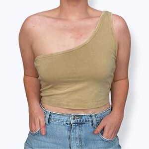 Free People movement one shoulder brami with built-in bra❗️Small flaw
